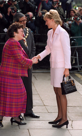 Princess Diana with Lady Dior in Neuro Hospital