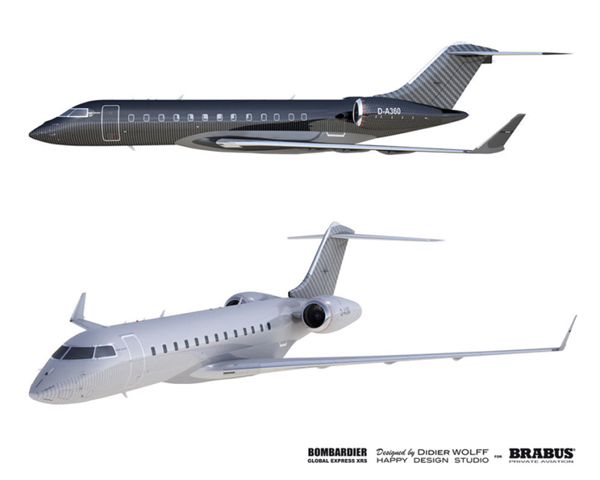 Brabus携手庞巴迪打造私人飞机高端定制服务